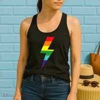 Rainbow Lightning Bolt Women's Tank Top thumb 2