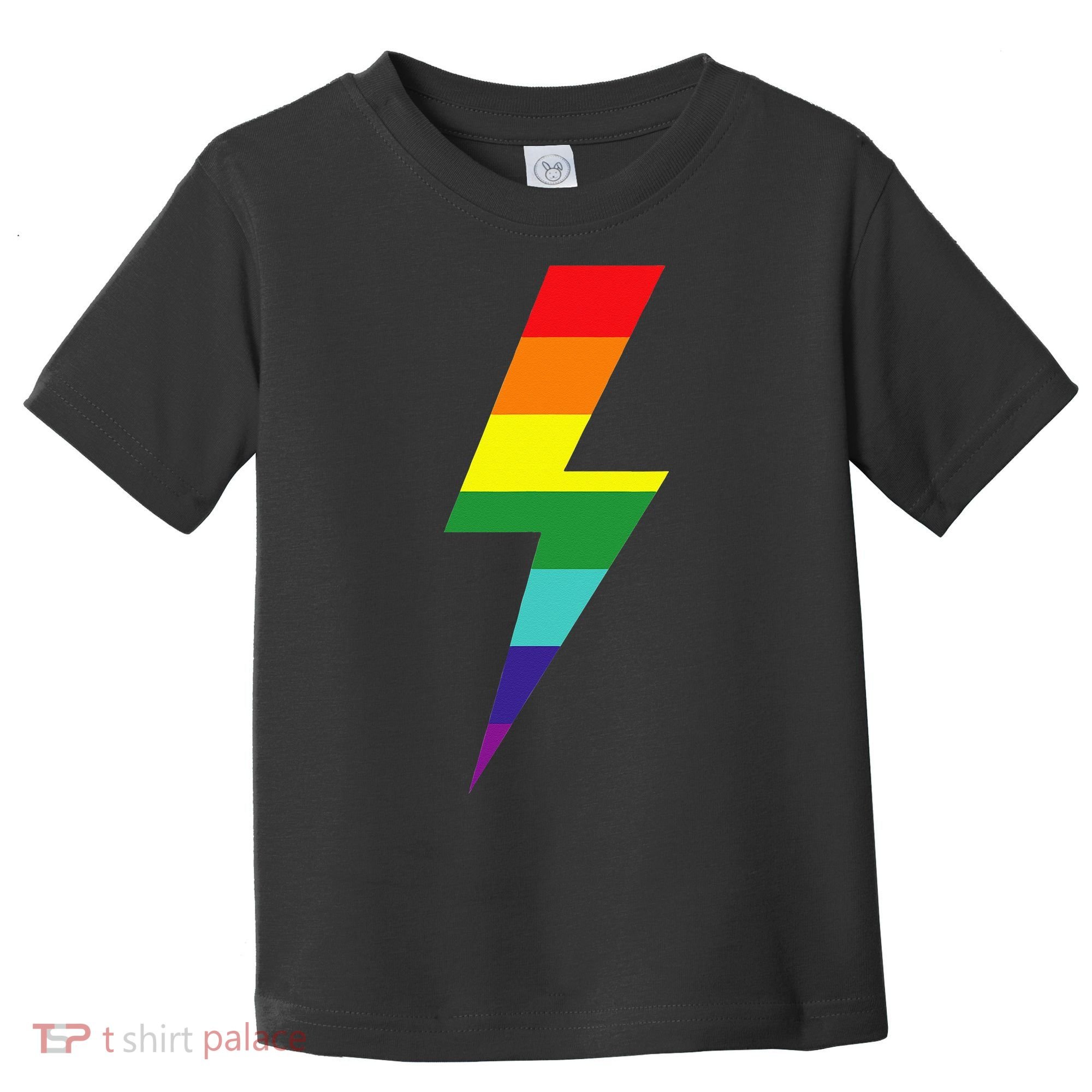 Rainbow Lightning Bolt Toddler T-Shirt