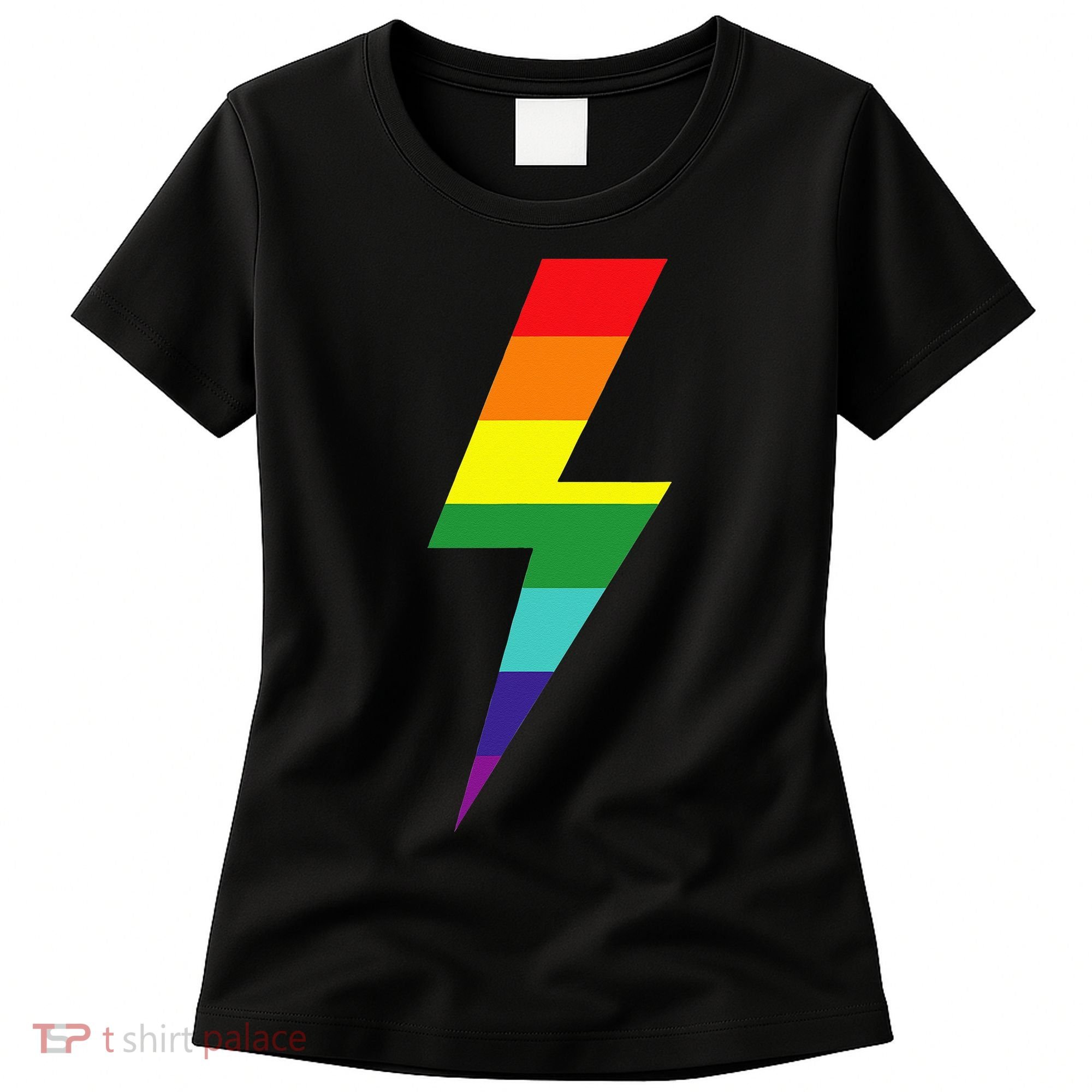 Rainbow Lightning Bolt Women's T-Shirt