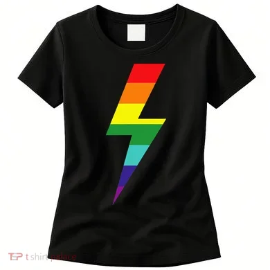 Rainbow Lightning Bolt Women's T-Shirt