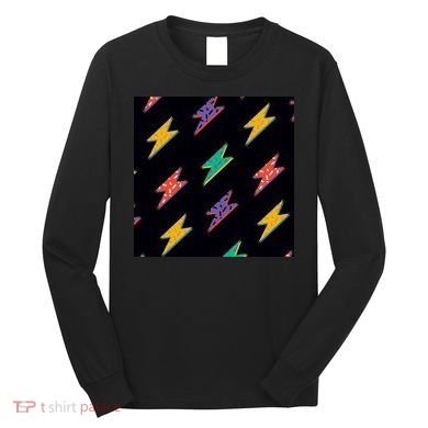 Retro Lightning Bolt Colorful Long Sleeve Shirt