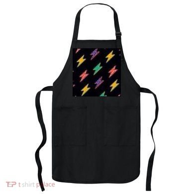 Retro Lightning Bolt Colorful Apron