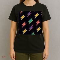 Retro Lightning Bolt Colorful T-Shirt thumb 4