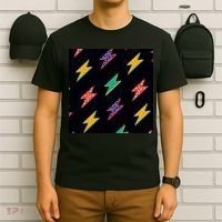 Retro Lightning Bolt Colorful T-Shirt thumb 6