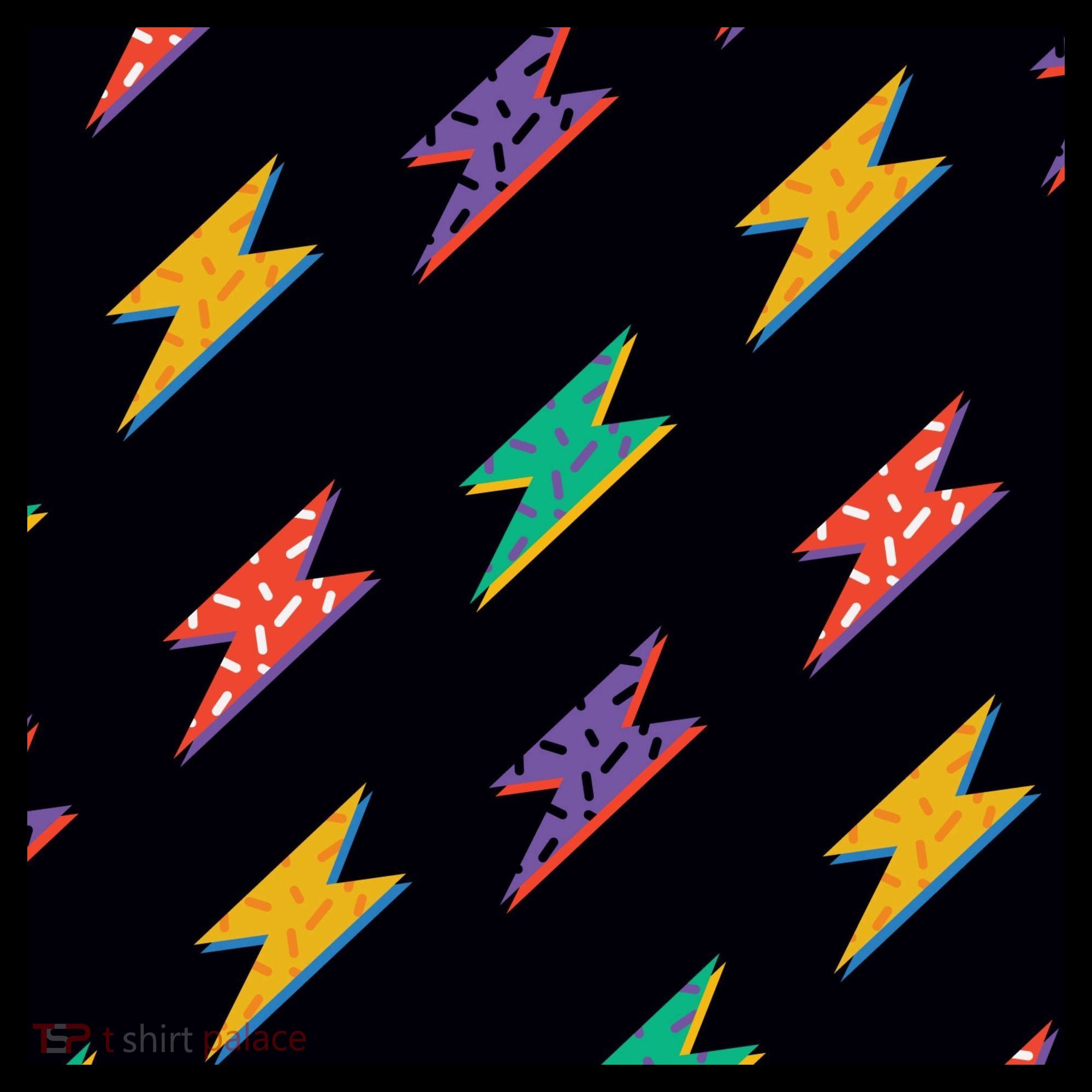 Retro Lightning Bolt Colorful T-Shirt