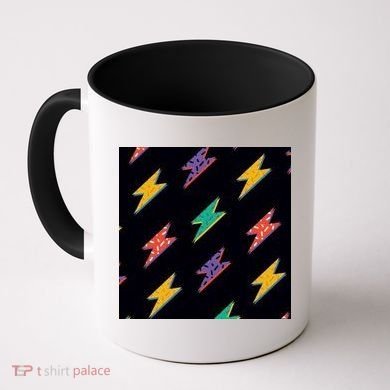 Retro Lightning Bolt Colorful Coffee Mug