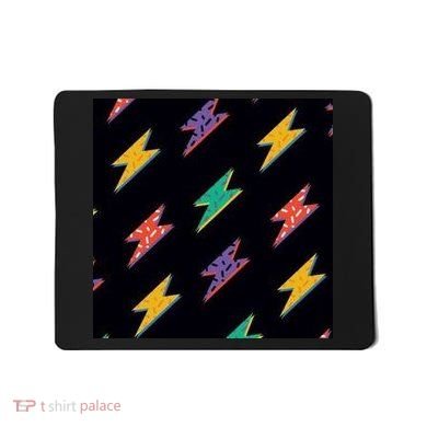 Retro Lightning Bolt Colorful Mousepad