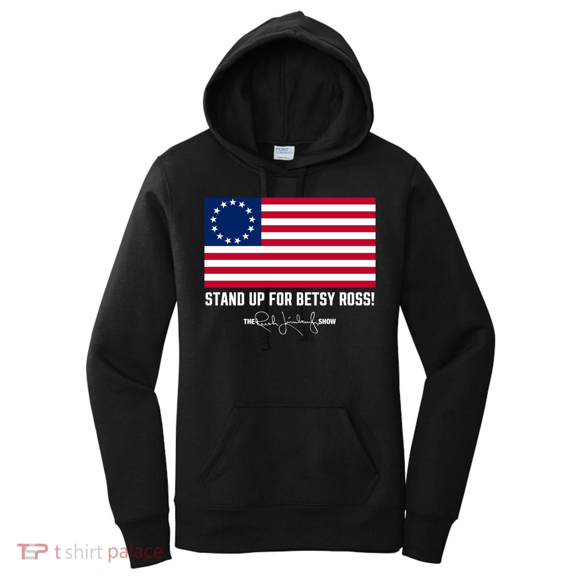 Rush Limbaugh Betsy Ross Flag Women's Hoodie