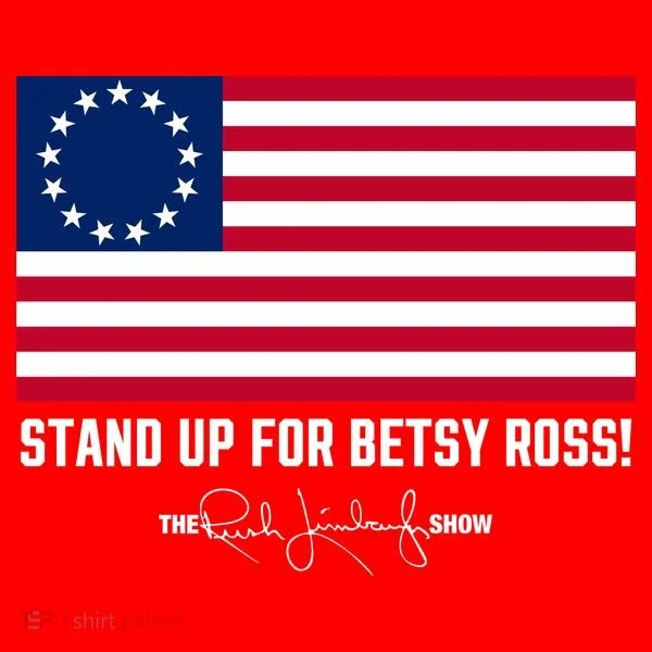 Rush Limbaugh Betsy Ross Flag Santa Hat