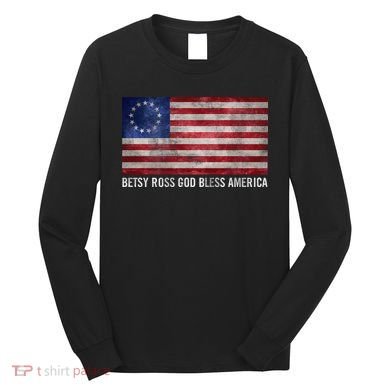 Rush Limbaugh Betsy Ross God Bless America Long Sleeve Shirt