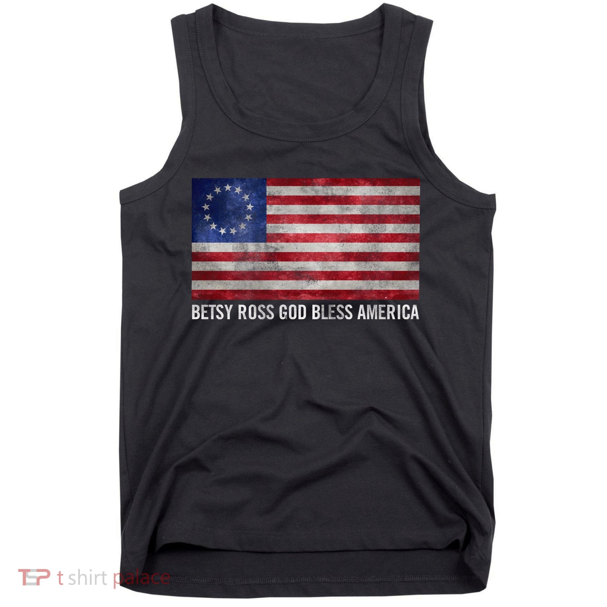 Rush Limbaugh Betsy Ross God Bless America Tank Top