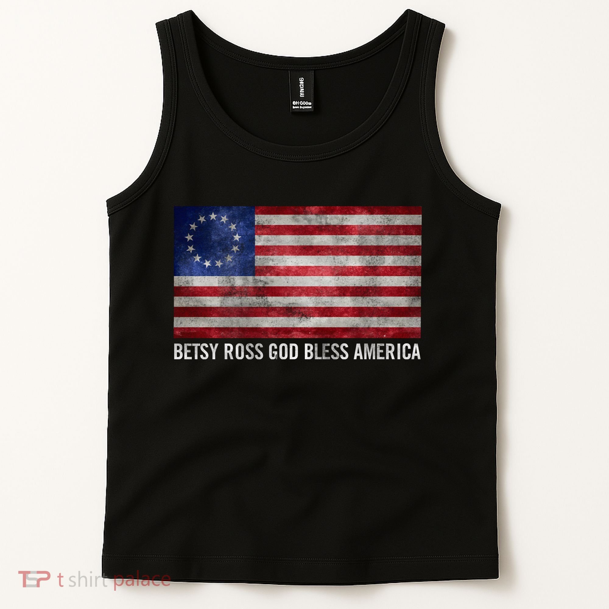 Rush Limbaugh Betsy Ross God Bless America Tank Top