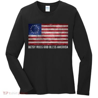 Rush Limbaugh Betsy Ross God Bless America Women's Long Sleeve Shirt