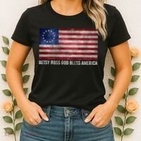 Rush Limbaugh Betsy Ross God Bless America Women's T-Shirt thumb 2