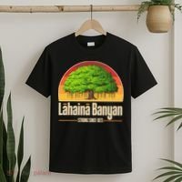 Retro Lahaina Banyan Tree Strong Since 1873 Support Maui Hawaii T-Shirt thumb 2