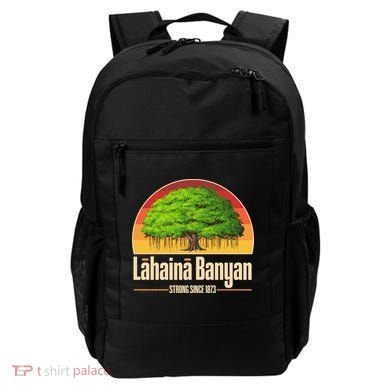 Retro Lahaina Banyan Tree Strong Since 1873 Support Maui Hawaii Backpack