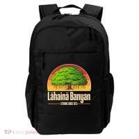 Retro Lahaina Banyan Tree Strong Since 1873 Support Maui Hawaii Backpack thumb 0