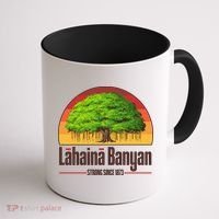Retro Lahaina Banyan Tree Strong Since 1873 Support Maui Hawaii Coffee Mug thumb 1