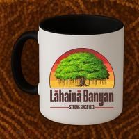 Retro Lahaina Banyan Tree Strong Since 1873 Support Maui Hawaii Coffee Mug thumb 2