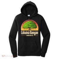 Retro Lahaina Banyan Tree Strong Since 1873 Support Maui Hawaii Women's Hoodie thumb 0