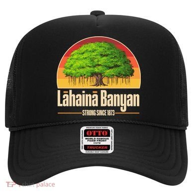 Retro Lahaina Banyan Tree Strong Since 1873 Support Maui Hawaii Hat