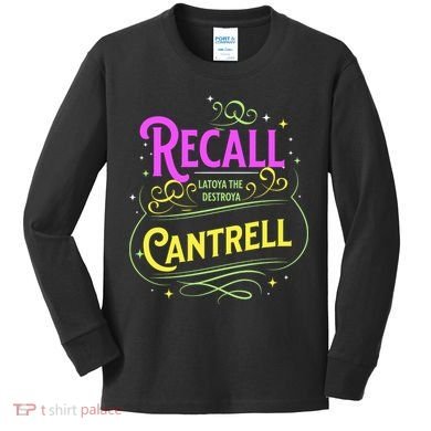 Recall Latoya Cantrell Mardi Gras Kids Long Sleeve Shirt