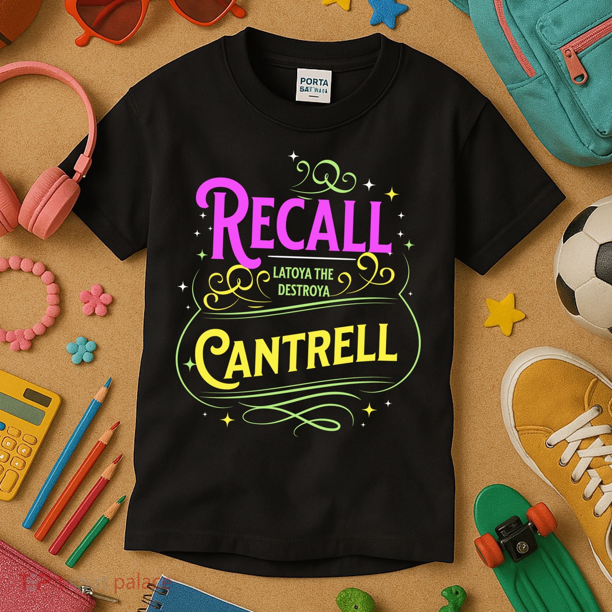 Recall Latoya Cantrell Mardi Gras Kids T-Shirt