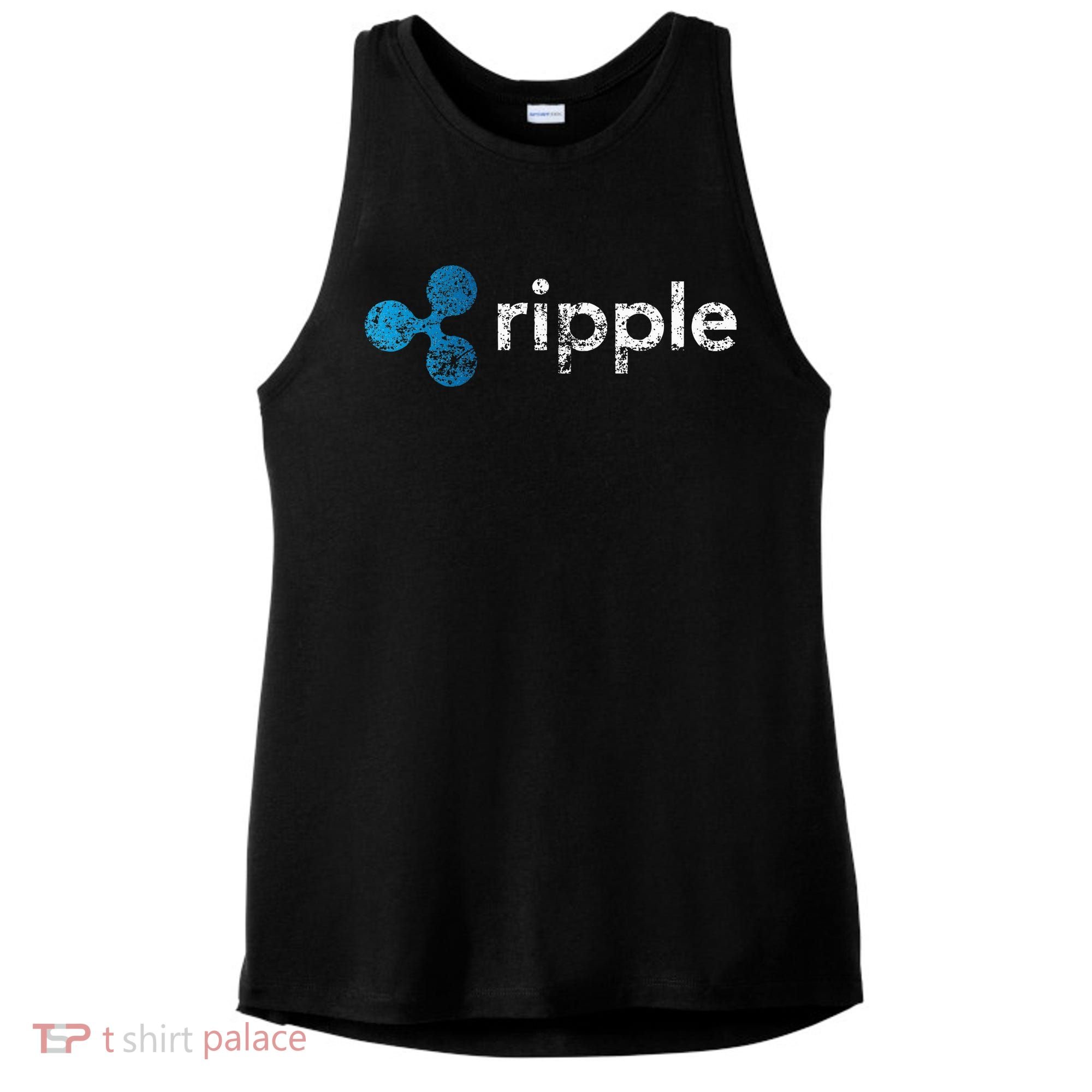 Ripple Logo Crypto Xrp Coin Hodler Fan Ladies PosiCharge Tri-Blend Wicking Tank