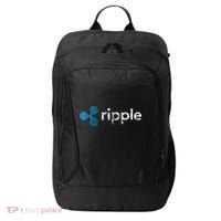Ripple Logo Crypto Xrp Coin Hodler Fan City Backpack thumb 0