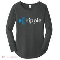 Ripple Logo Crypto Xrp Coin Hodler Fan Women's Perfect Tri Tunic Long Sleeve Shirt thumb 0
