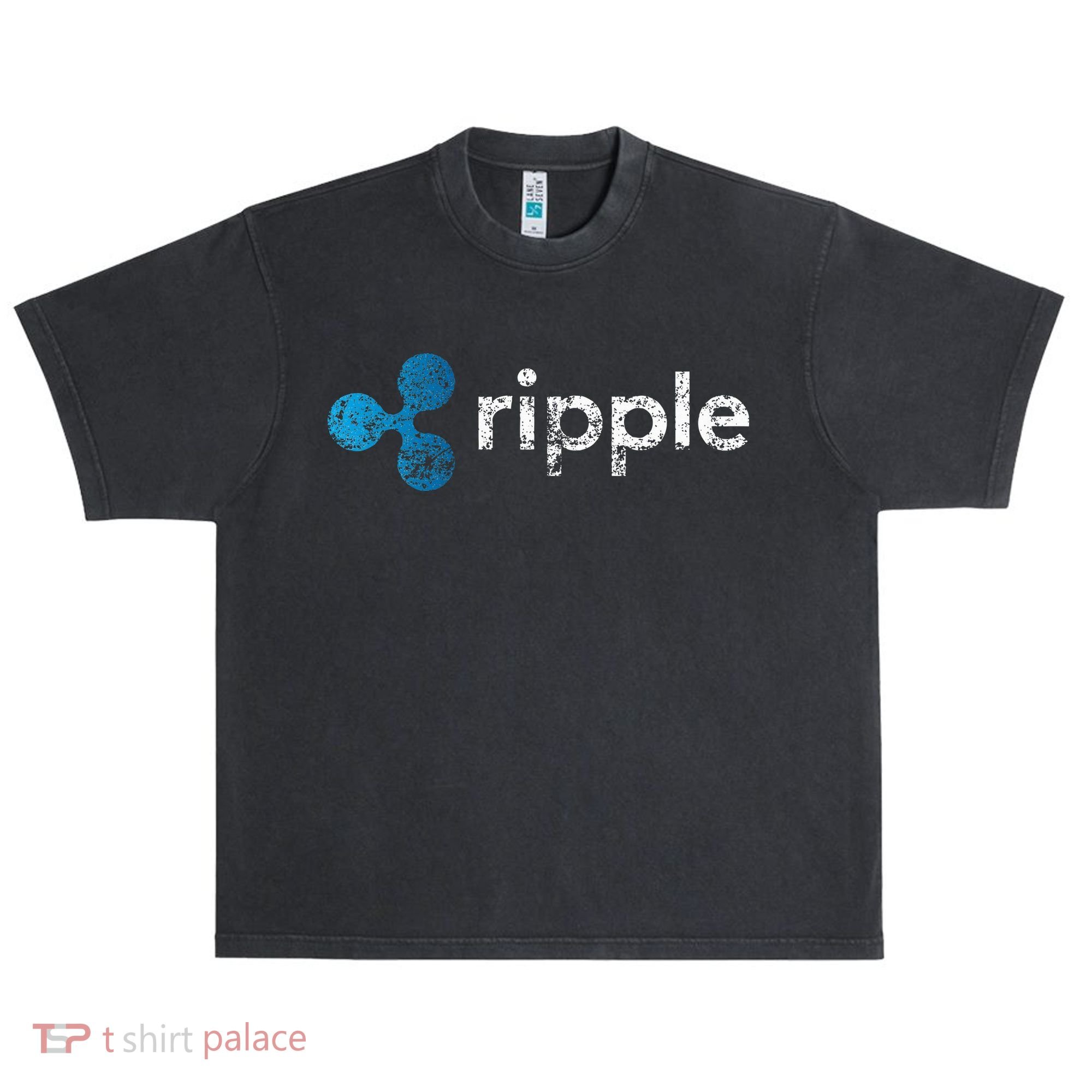 Ripple Logo Crypto Xrp Coin Hodler Fan Urban Oversized Heavyweight T-Shirt