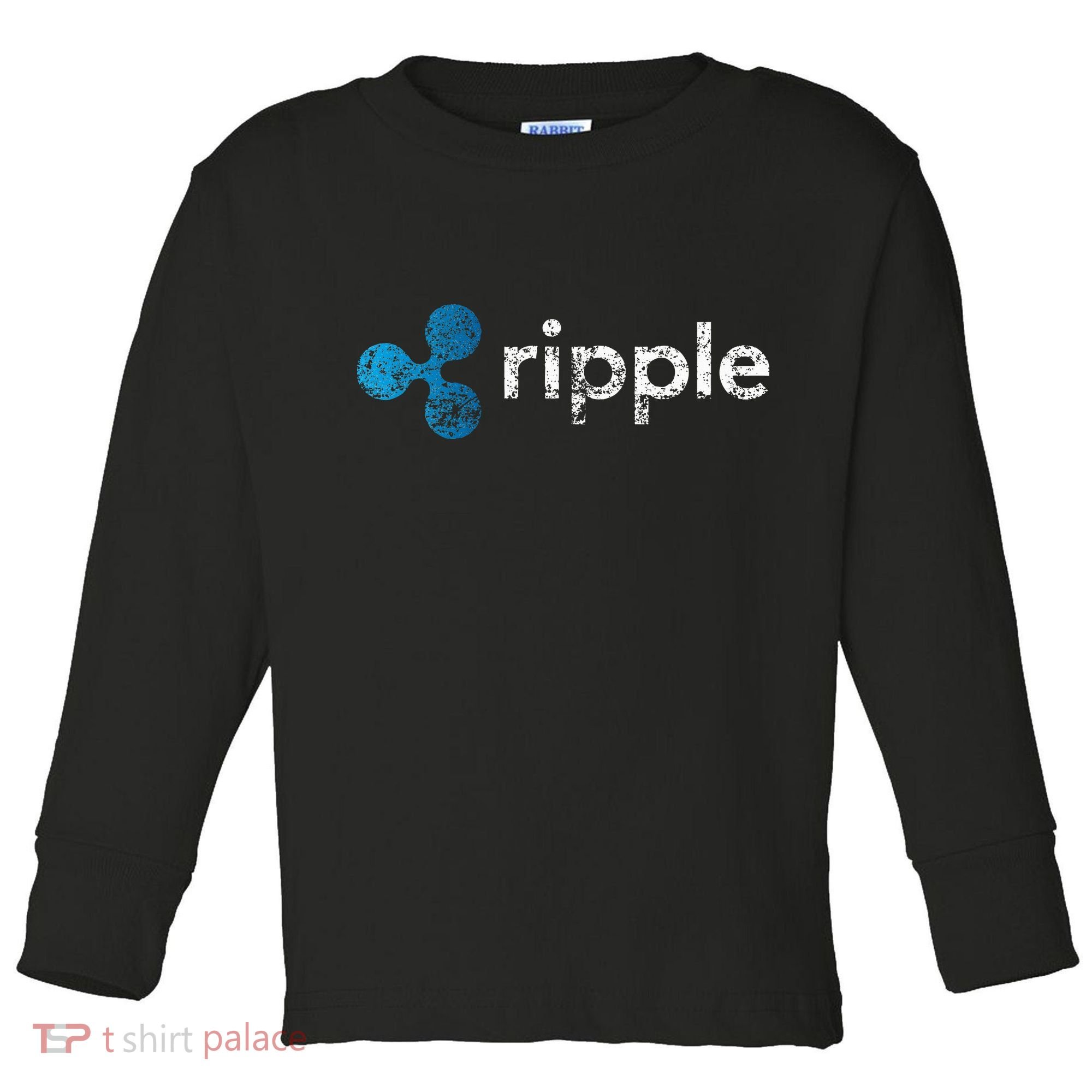 Ripple Logo Crypto Xrp Coin Hodler Fan Toddler Long Sleeve Shirt