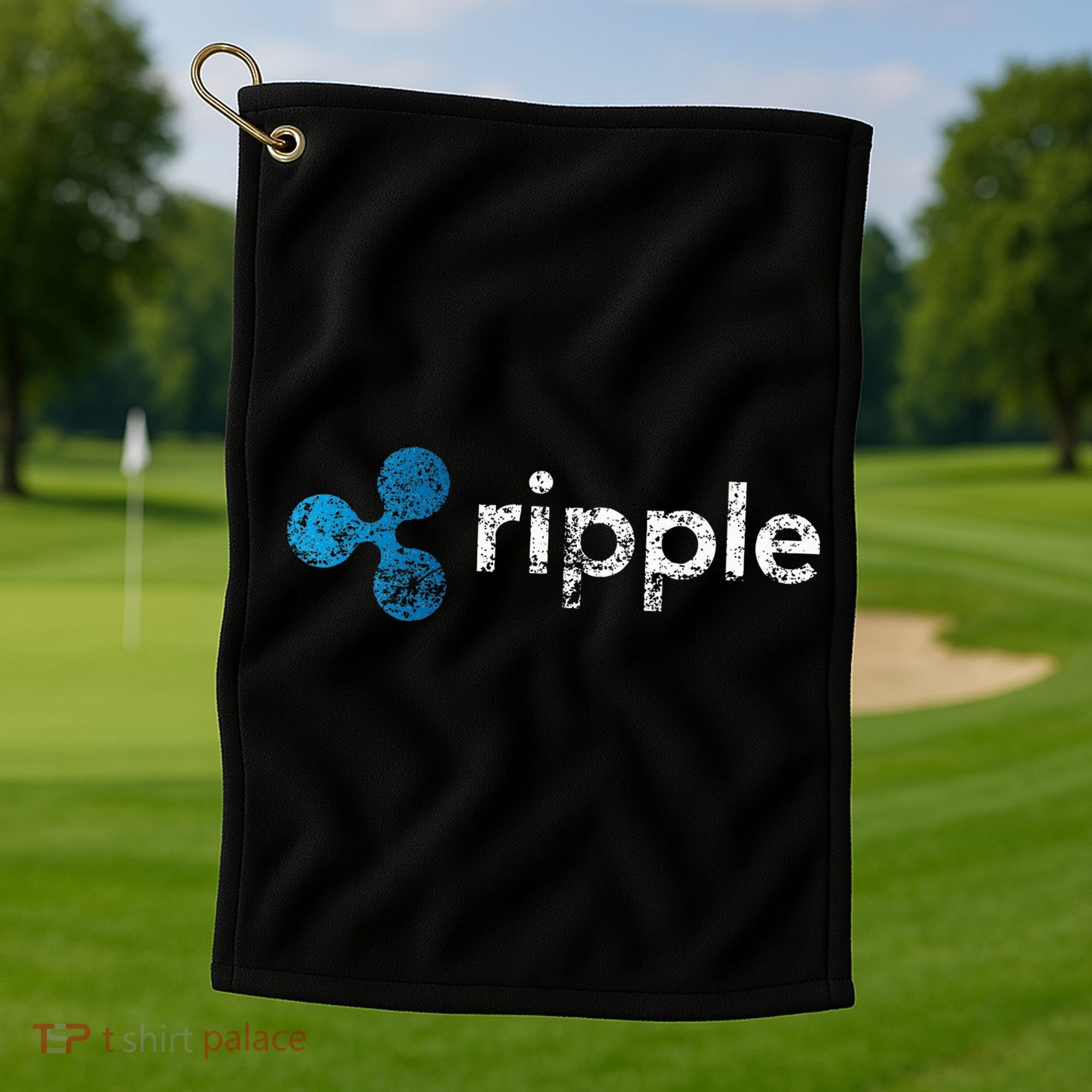 Ripple Logo Crypto Xrp Coin Hodler Fan Golf Towel
