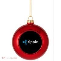 Ripple Logo Crypto Xrp Coin Hodler Fan Plastic Christmas Ball Ornament thumb 0