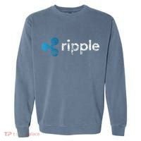 Ripple Logo Crypto Xrp Coin Hodler Fan Garment-Dyed Sweatshirt thumb 0