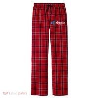 Ripple Logo Crypto Xrp Coin Hodler Fan Men's Flannel Plaid Pajama Pants thumb 0