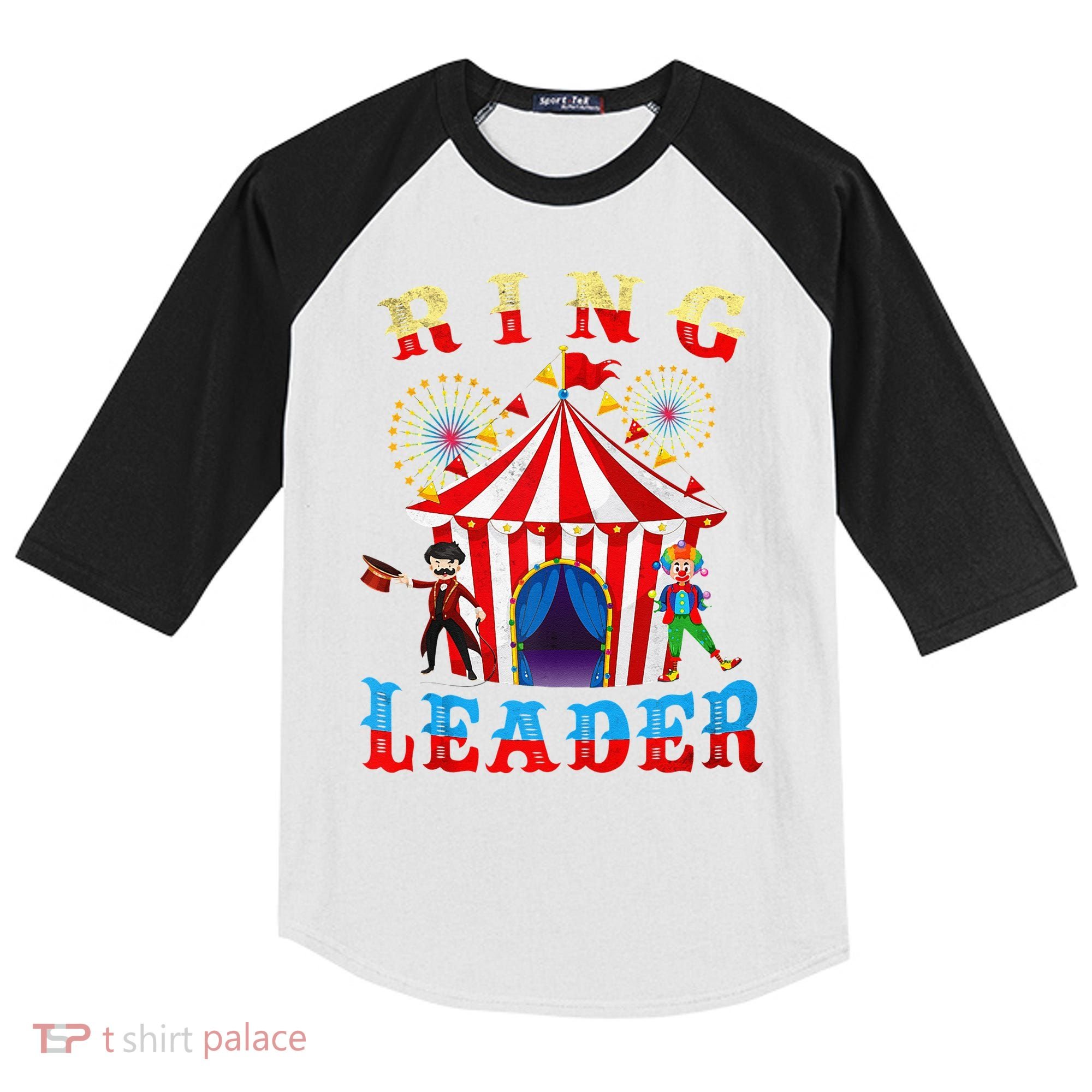 Ring Leader Costume Circus Staff Carnival Kids Colorblock Raglan Jersey
