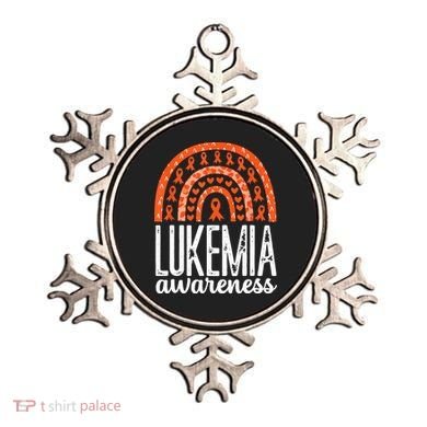 Rainbow Leukemia Cancer Awareness Month Orange Ribbon Ornament