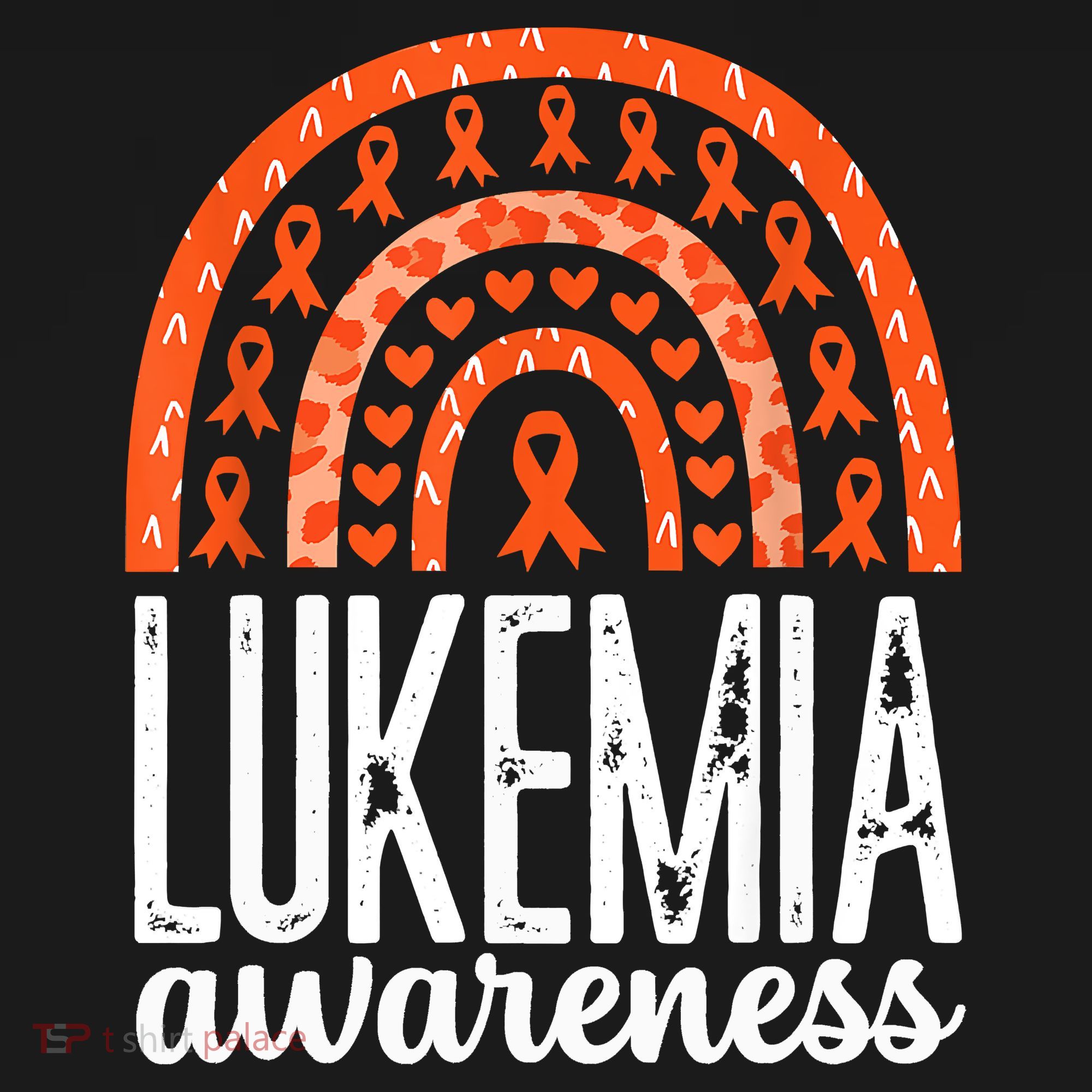 Rainbow Leukemia Cancer Awareness Month Orange Ribbon Baby Bodysuit
