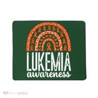 Rainbow Leukemia Cancer Awareness Month Orange Ribbon Mousepad thumb 0