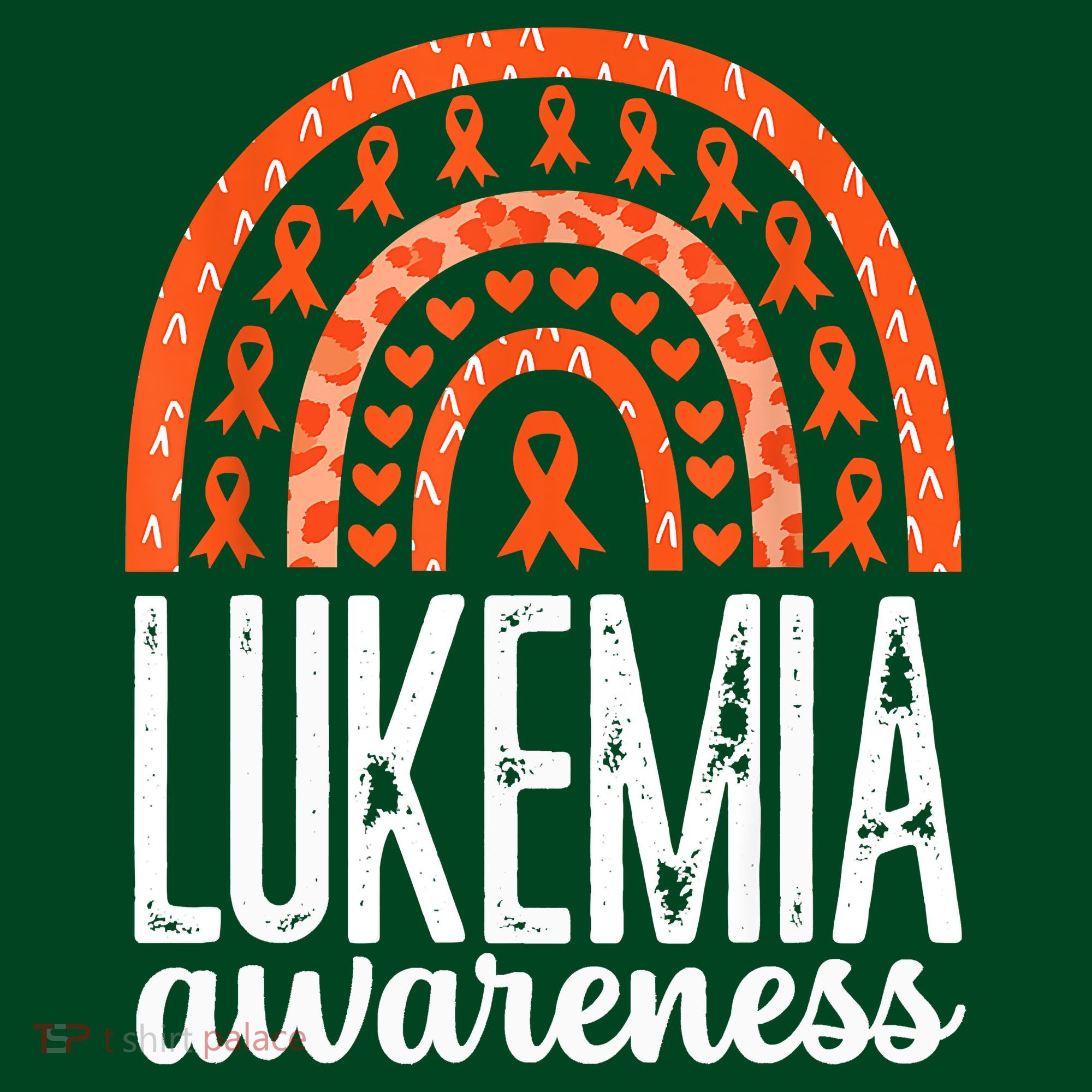 Rainbow Leukemia Cancer Awareness Month Orange Ribbon Mousepad