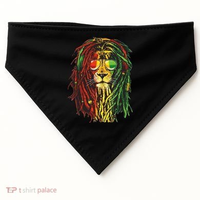 Rasta Lion Cool Dreadlock Rastafari For Rasta Lover USA-Made Doggie Bandana