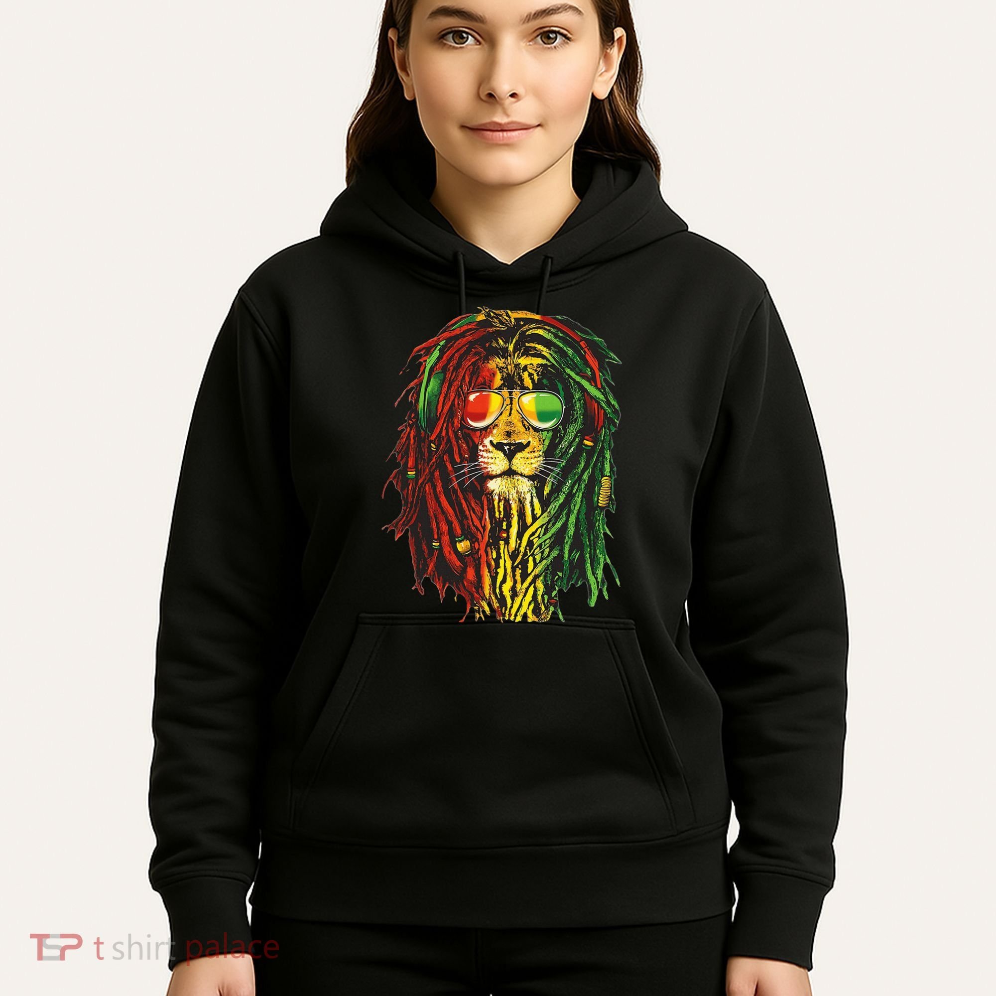 Rasta Lion Cool Dreadlock Rastafari For Rasta Lover Hoodie
