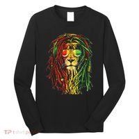 Rasta Lion Cool Dreadlock Rastafari For Rasta Lover Long Sleeve Shirt thumb 0