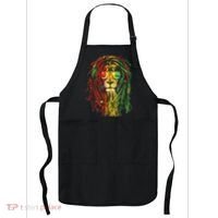 Rasta Lion Cool Dreadlock Rastafari For Rasta Lover Apron thumb 0