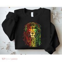 Rasta Lion Cool Dreadlock Rastafari For Rasta Lover Sweatshirt thumb 2