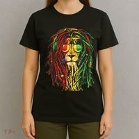 Rasta Lion Cool Dreadlock Rastafari For Rasta Lover T-Shirt thumb 4