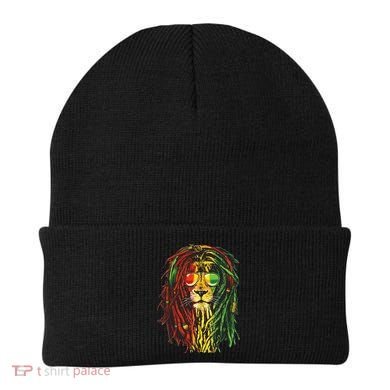 Rasta Lion Cool Dreadlock Rastafari For Rasta Lover Beanie