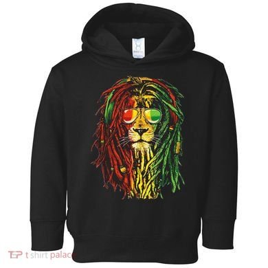 Rasta Lion Cool Dreadlock Rastafari For Rasta Lover Toddler Hoodie