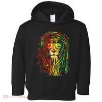 Rasta Lion Cool Dreadlock Rastafari For Rasta Lover Toddler Hoodie thumb 0